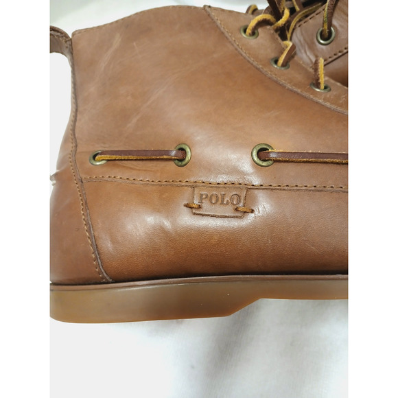 Polo Ralph‎ Lauren Barrott Chukka Boots Mens Sz 12D Reddish Brown Leather Lace main image 8